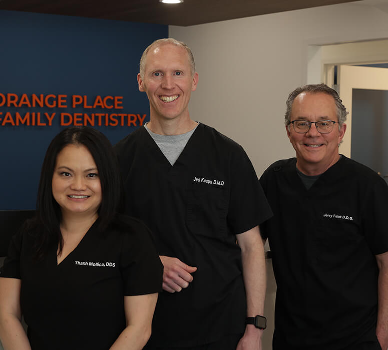 Beachwood Ohio dentists Jed Koops D M D Jerry Faist D D S and Thanh Mollica D D S