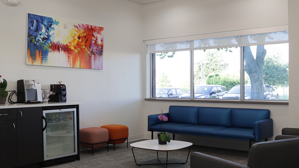 Modern dental exam room