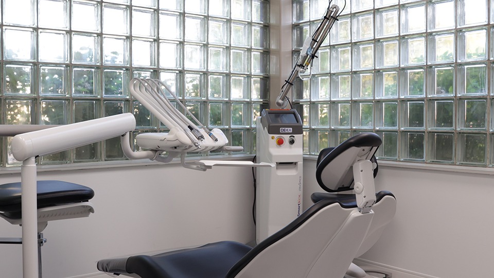 Modern dental exam room