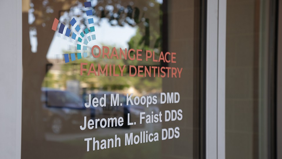 Modern dental exam room