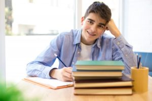 teenager smiling